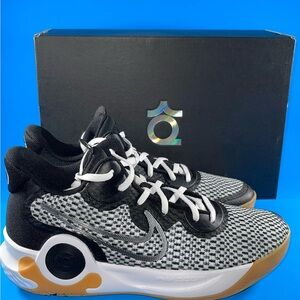 NEW Nike KD Trey 5 IX Black/MTLC Cool Grey-White CW3400-006